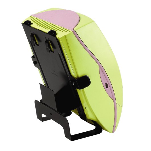 Zoll Aed Bracket zoll aed bracket with attached aed device shown from an angled side view on a stand