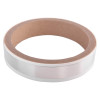 silver circle with a brown cardboard inner circle 