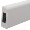 Closeup of an ipad sp1 defibrillator battery pack showing the rectangular shape and connector end