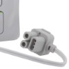 Close up of the connector on ipad sp1 adult and paediatric defibrillator pads showing plug and cable end