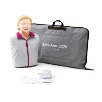 Stjlanneql Laerdal Little Anne Qcpr Training Manikin With Carry Bag Light Skin light skin head and torso little anne training manikin with grey tracksuit for cpr training