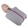 laerdal little anne training manikin with bag in light skin tone shown at an angled view
