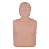 laerdal little anne training manikin with bag light skin showing upper body and head against white background