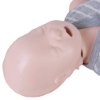 laerdal little baby qcpr training manikin with carry bag light skin showing the head with closed eyes and open mouth