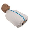laerdal little junior qcpr paediatric training manikin with dark skin shown from an angled view
