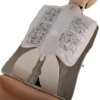 laerdal little junior qcpr paediatric training manikin light skin closeup showing open chest with instructions visible