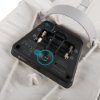 Closeup of the battery compartment inside the laerdal little junior qcpr paediatric traning manikin light skin