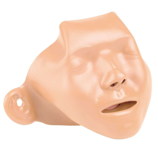 light skin replacement face rubber mask for a training manikin