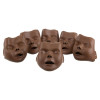 set of six replacement dark skin faces for a junior training manikin