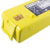 Close up of the chip area on the cardiac science powerheart g3 plus intellisense battery in yellow casing