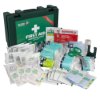 st john bs85991 compliant workplace kit large showing contents including first aid dressings scissors and bandages