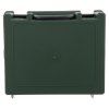 Back view of st john ambulance bs8599 1 compliant workplace first aid kit in dark green case with handle