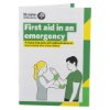 St John Ambulance bs8599 1 compliant workplace first aid kit small booklet titled First aid in an emergency with illustrations