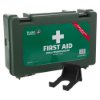 st john ambulance bs8599 1 compliant workplace first aid kit small with green hard case and separate black hook