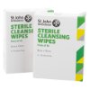 Sterile cleansing wipes pack of 10 from st john ambulance bs8599 1 compliant workplace first aid kit small