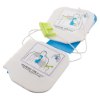 Pads labelled pads a for the zoll aed plus trainer 2 showing placement instructions for training use only