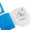 an infographic of a drawn male torso showing the positioning of the cpr-d device so the pads are located in the correct position on the body