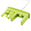 Light green plastic connector part for zoll aed plus training cpr d padz set with white cable attached