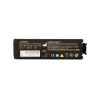 A black replacement defibrillator battery