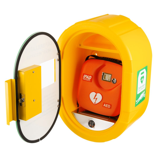 Defib Lock Box Code Signs DefibSafe2 Outdoor Defibrillator Cabinet with Code Lock, Heating System ...