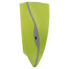 Side view if a bright yellow defbrillator