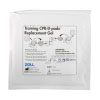 a full shot of a set of training cpr-d-padz replacement gel, there are the instructions on how to change the replacement gel to your existing Zoll training pads