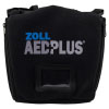 A black defibrillator carry case