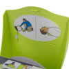 A close-up of the defibrillator pictograms