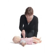 The Baby Anne training manikin allows students to practice infant CPR