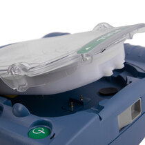 Easy to replace electrode cartridges (paediatric cartridge available separately)