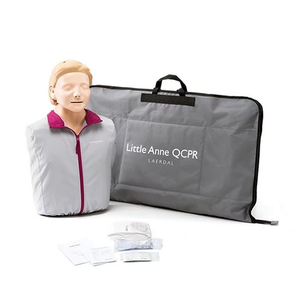 Laerdal Little Anne QCPR Training Manikin with Carry Bag - Light Skin