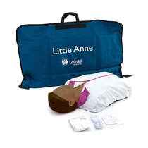 Laerdal Little Anne CPR Training Manikin Four Pack - Dark Skin