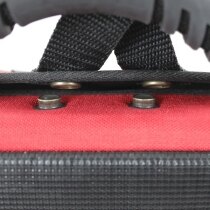 The Schiller carry case has an easy fastener for quick opening in an emergency