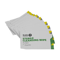 Cleansing wipes (10pk) - suitable for wiping patient's chest before placing pads