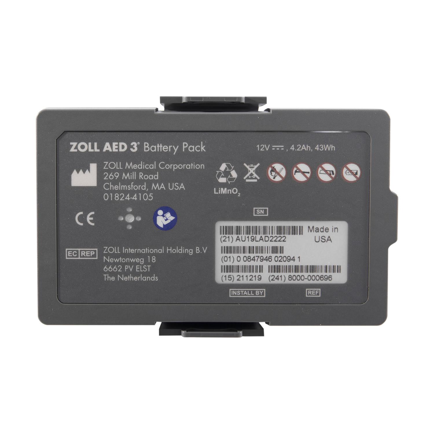 Zoll AED 3 Defibrillator Battery Pack