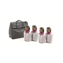 Laerdal Little Anne QCPR Training Manikin Four Pack with Carry Bag - Dark Skin