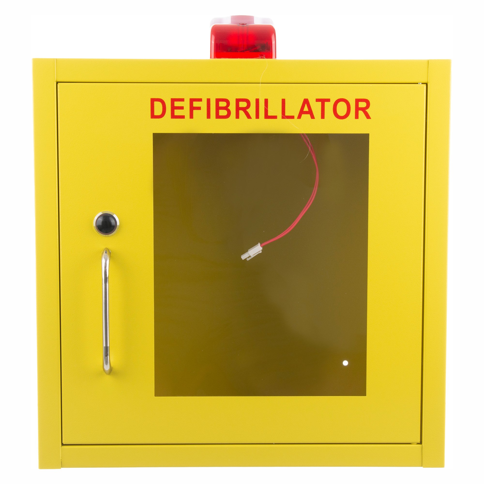 Indoor Defibrillator Yellow Cabinet with Strobe Light and Alarm (Unlocked)